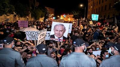 (ویدیو) یک خودرو مخالفان نتانیاهو را زیر گرفت