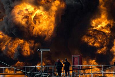 حمله پهپادی مقاومت عراق به پالایشگاه نفت حیفا