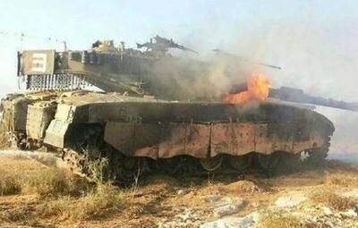 انهدام تانک «مرکاوا» ارتش اسرائیل توسط سرایاالقدس