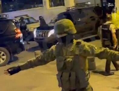 فیلم/ حمله پلیس اکوادور به سفارت مکزیک