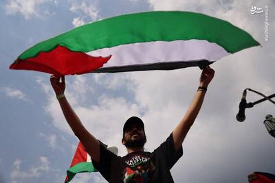 فیلم/ مراکشی ها در صف حمایت از مردم فلسطین
