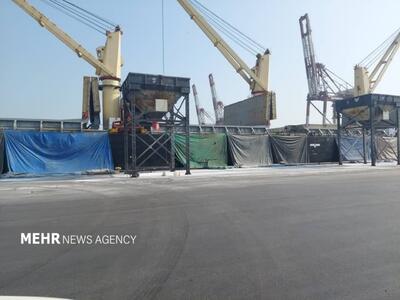 صادرات ۴۰۰هزار تن کالای فله از بندرخمیر به کشورهای حوزه خلیج‌فارس