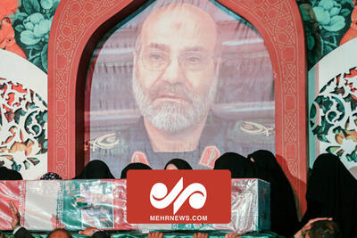 مراسم وداع و تشییع باشکوه پیکر سردار شهید محمدرضا زاهدی در اصفهان