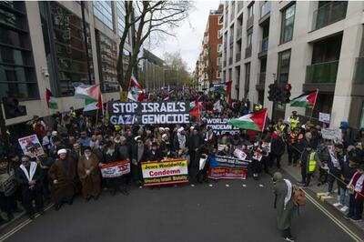 تظاهرات حامیان فلسطین در سراسر جهان با تاکید بر توقف جنگ