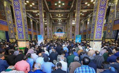 عکس/ مراسم بزرگداشت شهدای امنیت یزد در مسجد حظیره