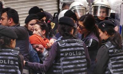 فیلم/ حمله خشن پلیس ترکیه به حامیان فلسطین