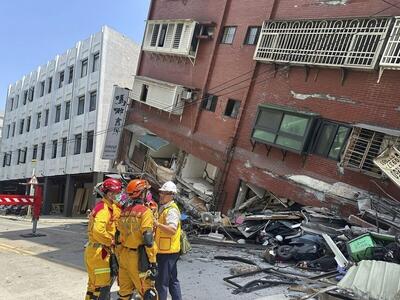 اقدام انسانی کارکنان مرکز درمان تایوان هنگام زلزله (فیلم)
