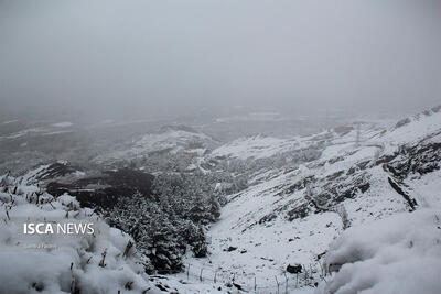 بارش برف بهاری در شهرستان کلیبر