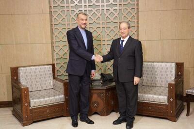 دیدار وزیر خارجه ایران با همتای سوری