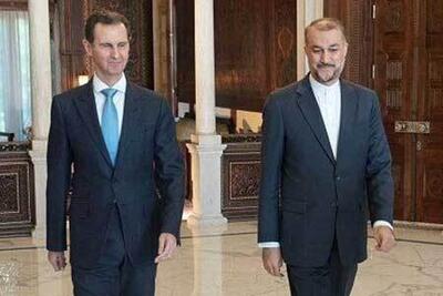 وزیر خارجه ایران با رئیس جمهور سوریه دیدار کرد