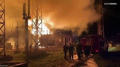تخریب کامل چند نیروگاه برق اوکراین در پی حملات روسیه