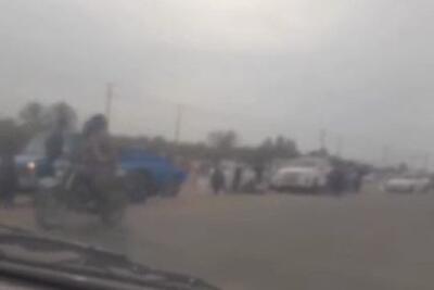 حمله تروریستی به دو خودروی پلیس در سیستان و بلوچستان+فیلم
