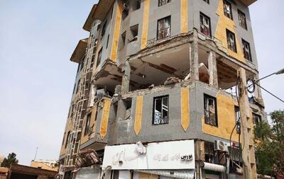 ببینید/ تصاویر جدید از انفجار و خسارت یک ساختمان مسکونی در گرمسار بر اثر نشت گاز