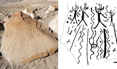 حکاکی‌هایی 2 هزار ساله که «موسیقی و روانگردان» را نشان می‌دهند!