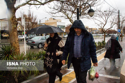 چهارشنبه حجم بارندگی در زنجان افزایش می‌یابد