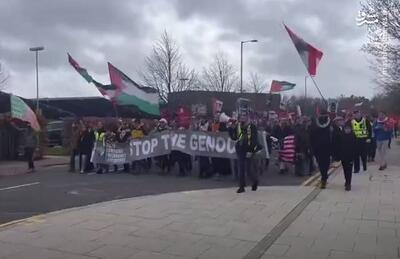 فیلم/ تظاهرات همبستگی با غزه در اسکاتلند