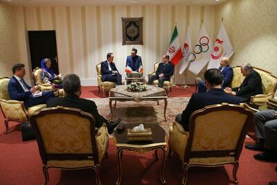مسئولان کمیته ملی المپیک با سفیر فرانسه در ایران دیدار و گفت‌وگو کردند