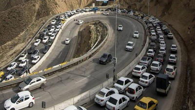 ترافیک سفرهای عید فطر جاده چالوس را یک‌طرفه کرد
