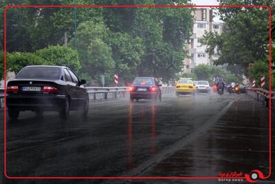 بارش سیل آسای باران در شهر مهران