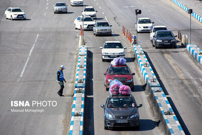 ترافیک در محورهای مواصلاتی استان قزوین سنگین و پرحجم است