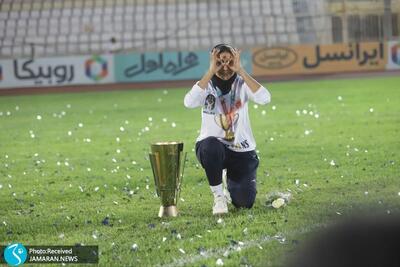 گزارش تصویری| جشن قهرمانی خاتون بم در لیگ برتر فوتبال زنان