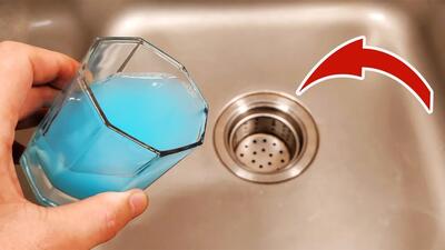 روشی جالب و جدید برای رفع گرفتگی سینک ظرفشویی (فیلم)