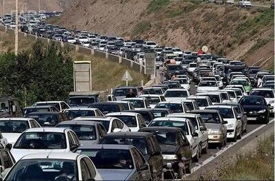 ترافیک سنگین در آزادراه تهران شمال