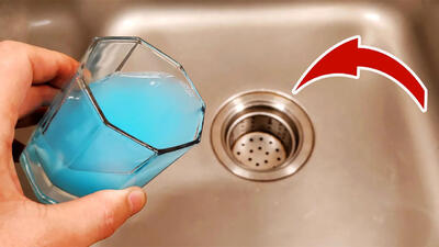 (ویدئو) روشی جالب و جدید برای رفع گرفتگی سینک ظرفشویی