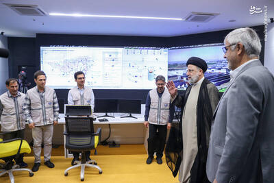 عکس/ حضور رئیسی در بهره‌برداری از پروژه‌های آب و فاضلاب شهر تهران
