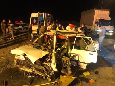جان باختن ۶ نفر درتصادف مرگبار جاده کرمان به زرند