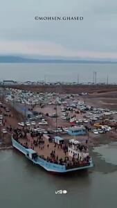 استقبال مسافران از دریاچه ارومیه + فیلم