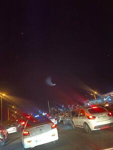 مشاهده  شیء نورانی در آسمان ایران (عکس)