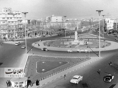 تهران قدیم| تنها مجسمه شهری باقیمانده از پهلوی دوم در تهران/ عکس
