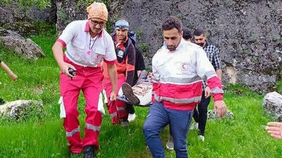 مصدوم 57 ساله ارتفاعات گنجه نجات یافت