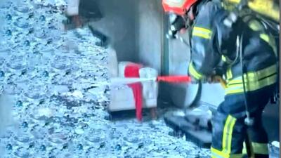 آتش سوزی هولناک در خانه یک خانواده شوشی
