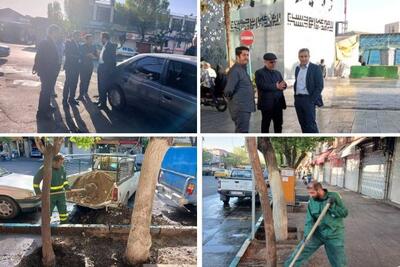 بازدید و پایش وضعیت اجرای طرح نگهداشت شهر در نواحی ششگانه