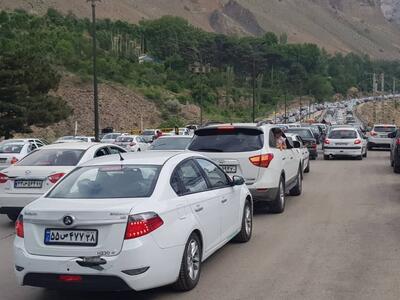وضعیت جاده‌ها و راه‌ها، امروز ۲۵ فروردین ۱۴۰۳؛ ترافیک سنگین در برخی مقاطع جاده هراز