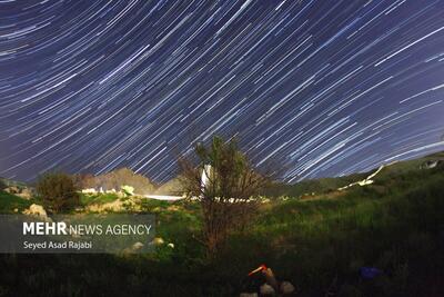 (تصاویر) رد ستارگان در آسمان ایران