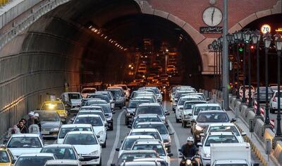 وضعیت ترافیک در معابر و بزرگراه‌های تهران