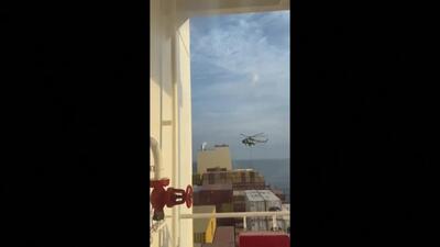 ویدئوی لحظه توقیف کشتی اسرائیلی در تنگه هرمز!