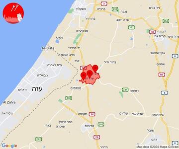فعال شدن آژیرهای هشدار در شهرک‌های مجاور غزه