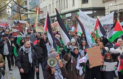 فیلم/ تظاهرات سوئدی‌ها در حمایت از غزه