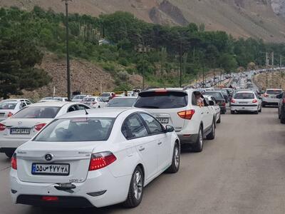 وضعیت جاده‌ها و راه‌ها، امروز ۲۵ فروردین ۱۴۰۳؛ ترافیک سنگین در برخی مقاطع جاده هراز | روزنو