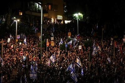 تداوم تظاهرات ضد نتانیاهو در تل‌آویو/درخواست نجات اسرا از«بایدن»
