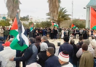 تظاهرات ضد صهیونیستی در 54 شهر مغرب - تسنیم