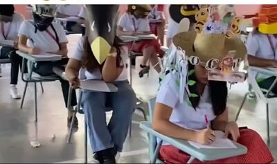 ایده ای خلاقانه برای مبارزه با تقلب در امتحانات: کلاه های ضد تقلب در فیلیپین (فیلم)