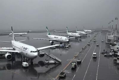 پرواز‌های فرودگاه مهرآباد تا ساعت ۱۲ لغو شد