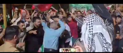 تجمع خودجوش خوزستانی‌ها ‌در حمایت از تنبیه رژیم صهیونیست توسط سپاه پاسداران
