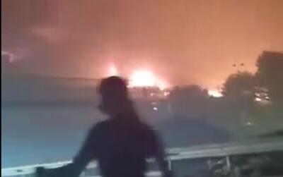 فرودگاه رامونا اسرائیل در آتش موشک های ایرانی سوخت+ فیلم