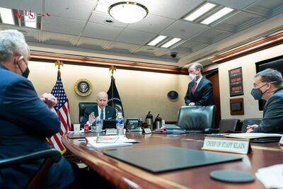 نشست جو بایدن با مدیران شورای امنیت ملی در مورد حمله ایران به اسرائیل